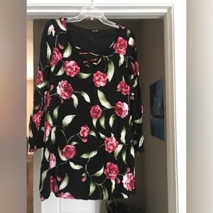 Long sleeve rose dress